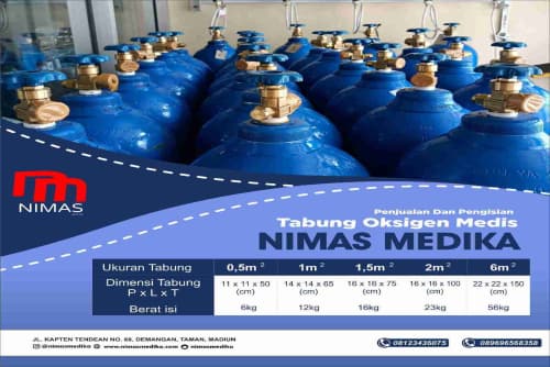 Tabung Oksigen 1m³ Nimas Medika